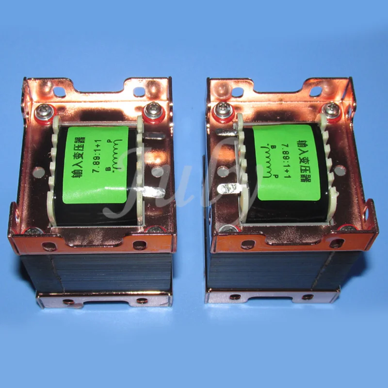 Transistor transformer input and output 25W+25W power amplifier fully discrete components impedance 7.8:1 inductance 5.5H | Обустройство