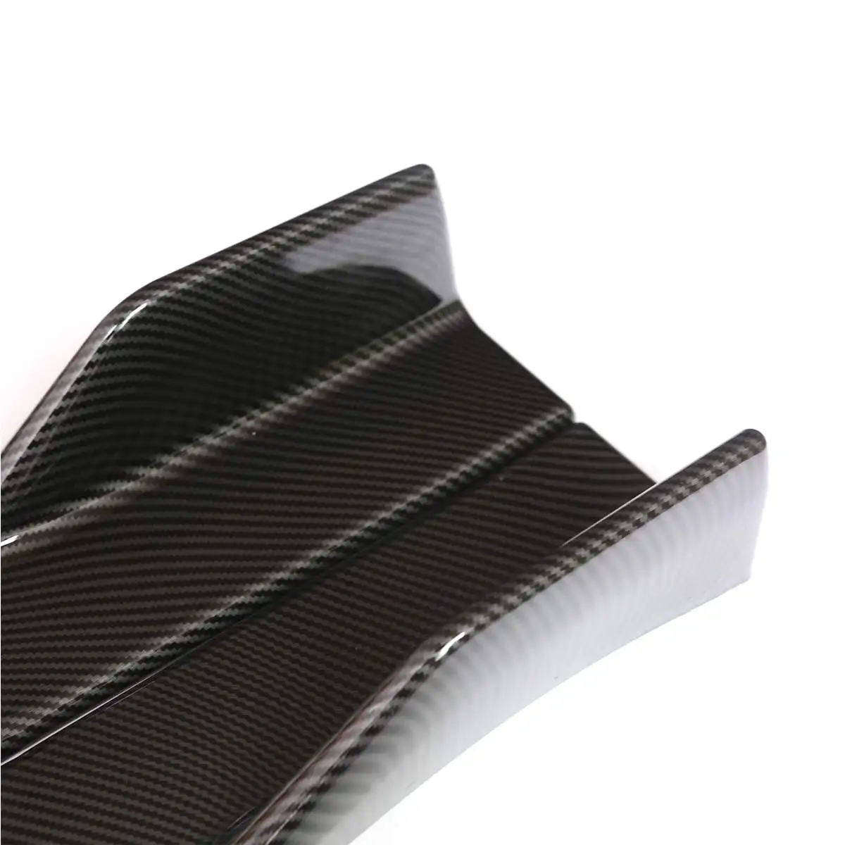 Пара 45 см черная/карбоновая внешняя универсальная боковая юбка для кузова