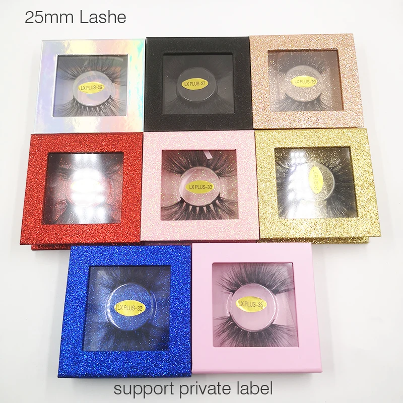 Искусственные 3d норковые ресницы с индивидуальные коробки 5d полосы 25 мм