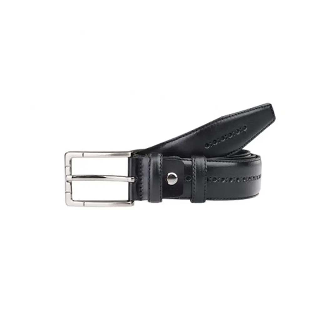 

Mid Pattern Black Genuine Leather Belt. Turkish Quality 100% Leather.
