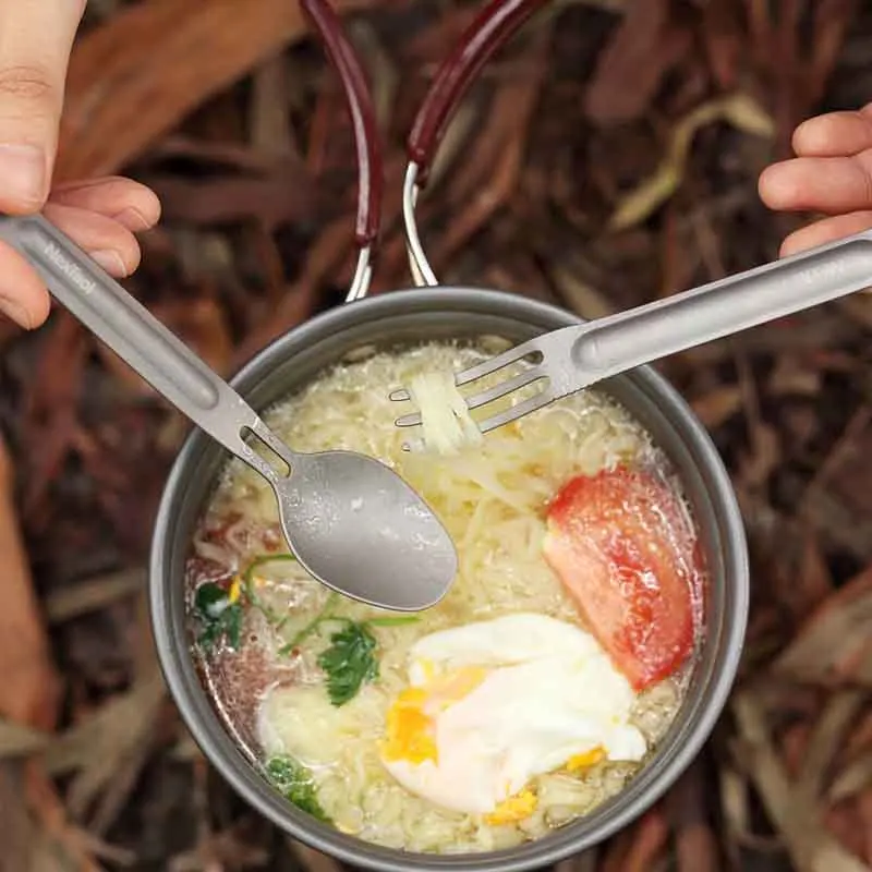 

Youpin Netool Outdoor Titanium Fork Spoon Antibacterial Non-toxic Durable Non-rust Light Sturdy Convenien Portable Storage Box