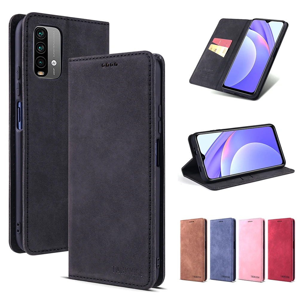 

Retro Classic Leather Vintage Suede Card Bit Flip Case For Xiaomi Redmi Note 10 Pro Max 10S Note 9 9T 9S 10X K40 Luxury Cover