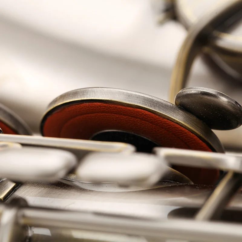 Beste Tenor B Platte Saxofoon High-End Geïmporteerd Custom Professionele Muziekinstrument Nikkel Zilveren Saxofoon