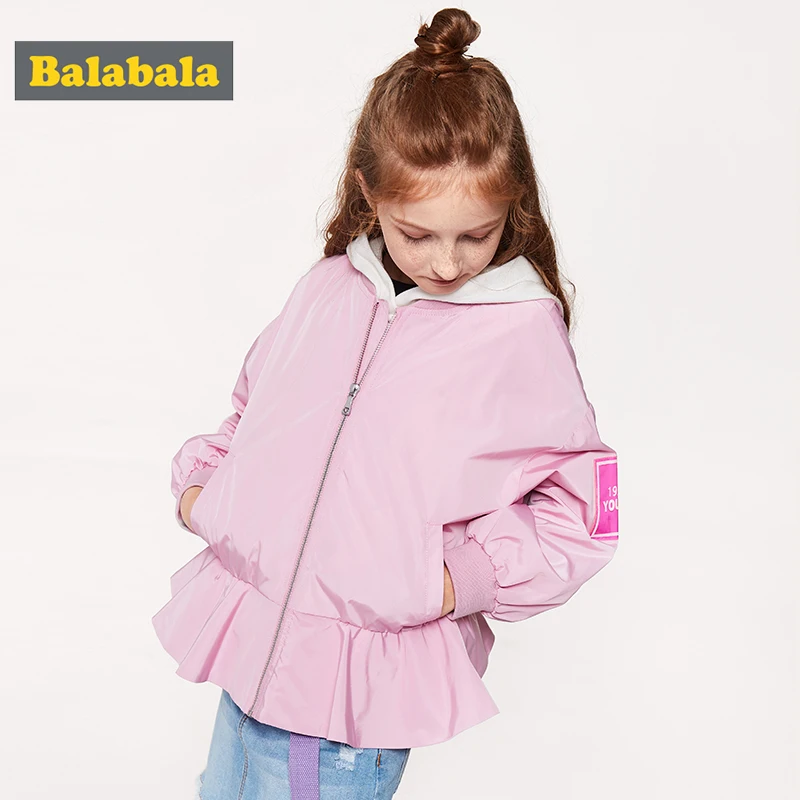Детская куртка для девочек бейсбольная форма весна 2019 новая детская одежда