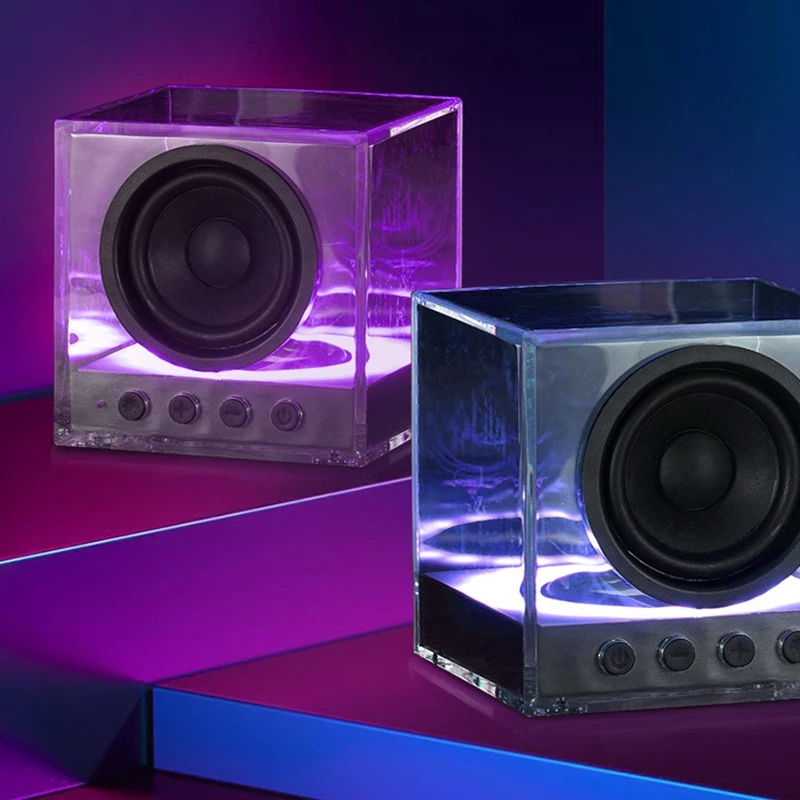 BTS 630 беспроводной Bluetooth динамик сабвуфер портативный красочное освещение