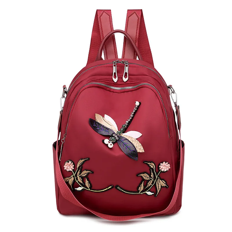 

Multifunction Women Backpack Girls School Bag Minimalist Style Female Shoulderbag High Quality Handbag Dragonfly Travel Bagpack