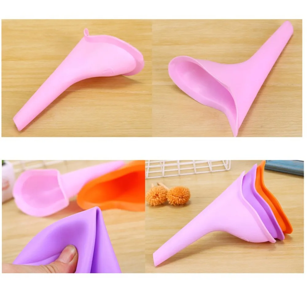 

High Quality Portable Women Camping Urine Device Funnel Urinal Female Travel Urination Toilet Women Stand Up & Pee Soft