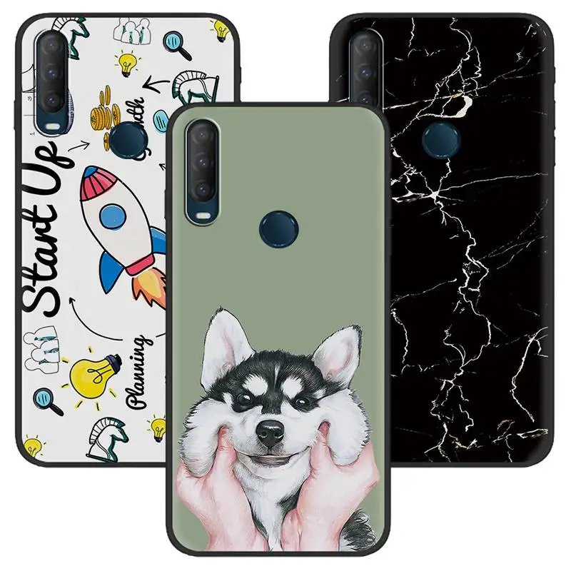 Силиконовый мягкий чехол для телефона Alcatel 1S 2020/1V 2020/3L 2020 ударопрочный
