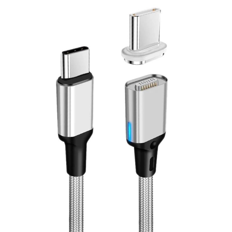 USB-C Магнитный кабель Алюминий сплав нейлон Тип Type-C для быстрой зарядки