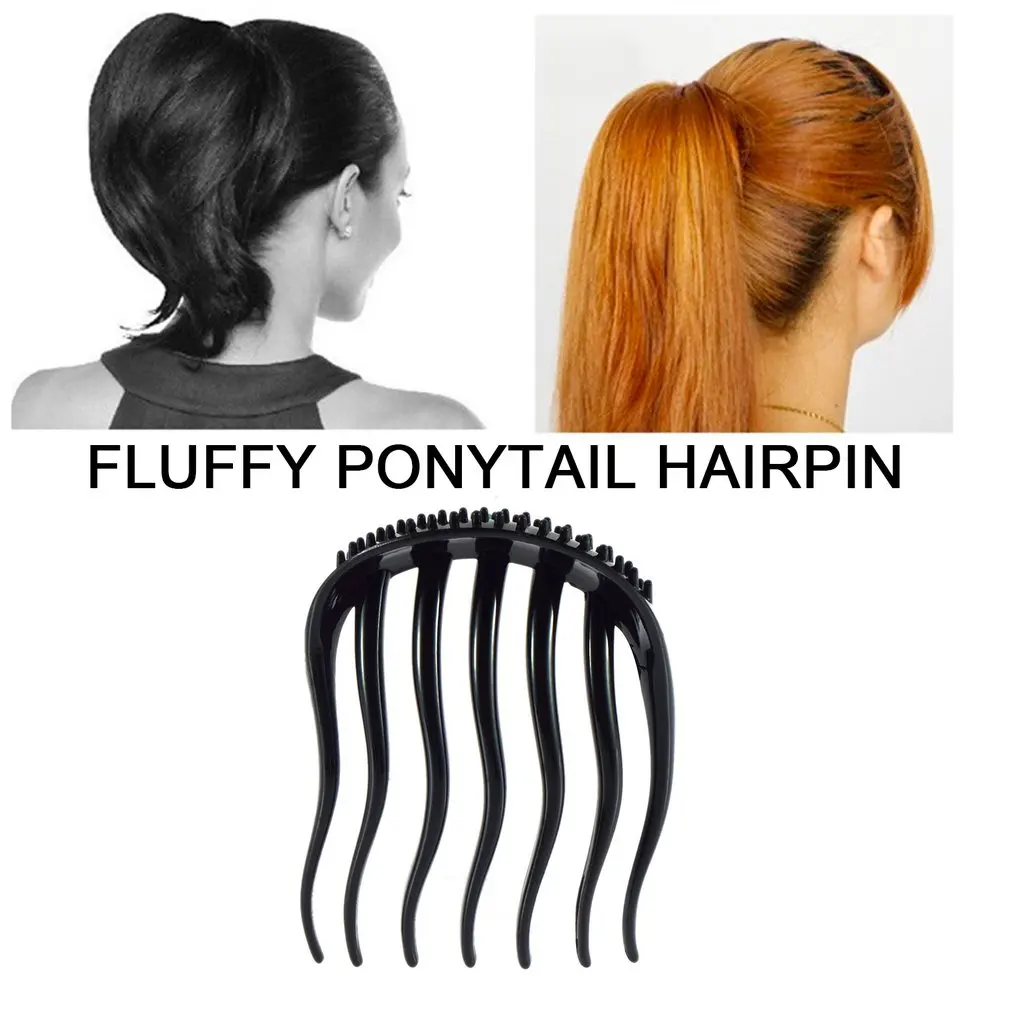 1 шт. вставки для объема заколка волос шикарный конский хвост гребень пучка