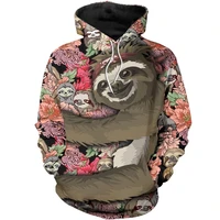cool sloth animal 3d printed mens hoodie harajuku fashion sweatshirt unisex casual jacket pullover sudadera hombre kj055