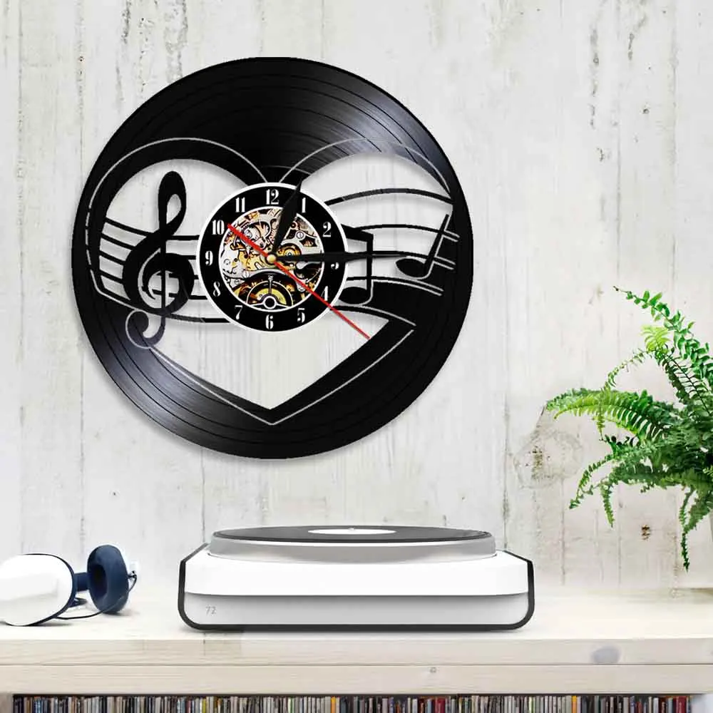 Музыкант Музыка Примечания Wall Art украшение ручной работы 3D виниловых пластинок