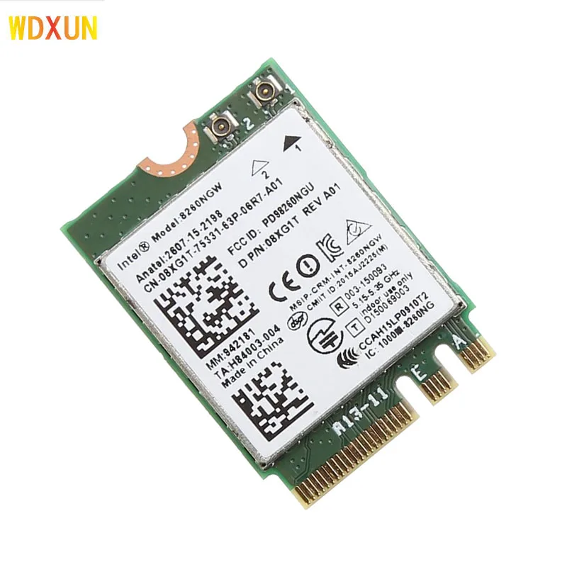 Модуль беспроводной сетевой карты INTEL 8260 band 2 4 + 5 ГГц 867m Bluetooth ngff m.2 Wi-Fi для Intel ac 8260ngw