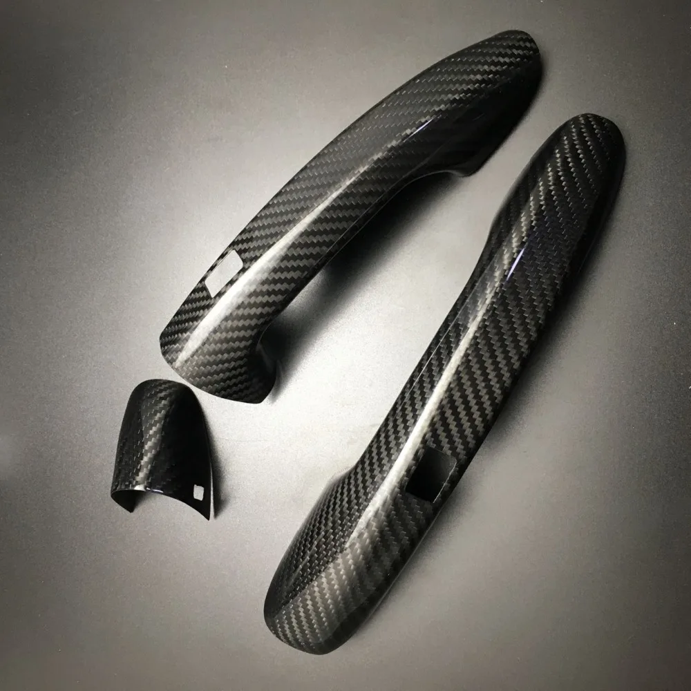 Автомобильная накладка на дверную ручку из углеродного волокна для Benz C E S GLC GLE Class