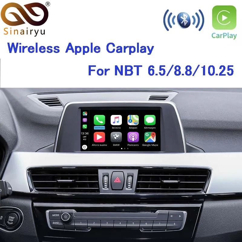 Беспроводной CarPlay/Интерфейс Android модуль для BMW NBT системы с реверсивной камерой