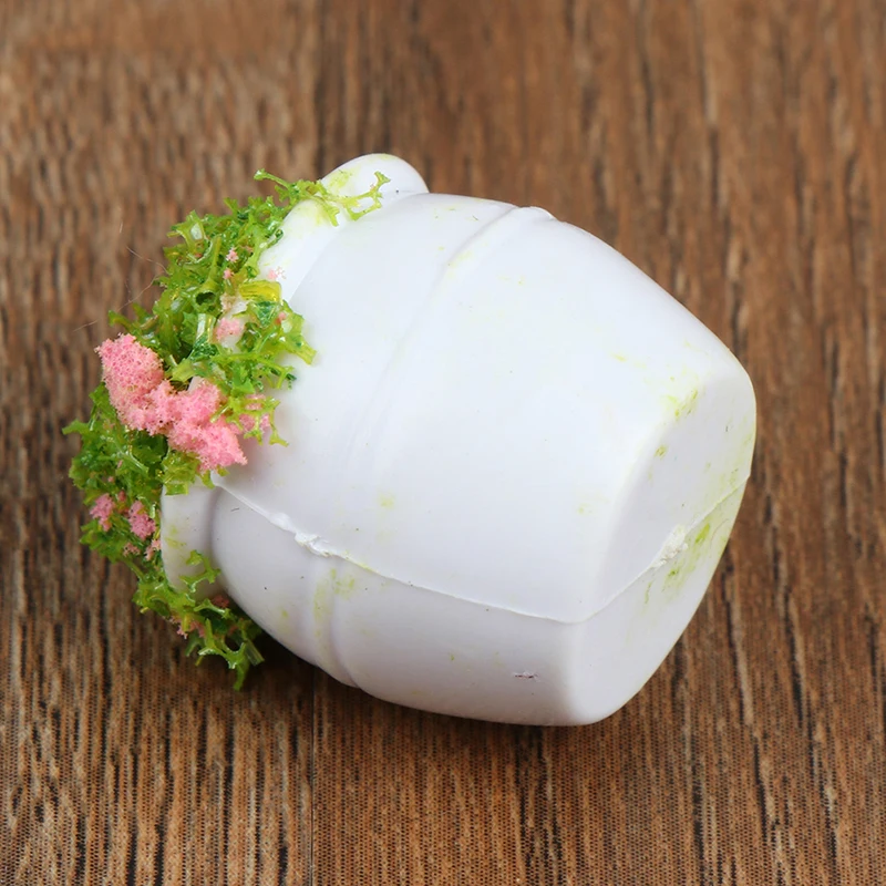 

2pcs Dollhouse Furniture 1:12 Accessories Mini Green Plant Bonsai Flower Pots Furniture Toys For Baby Kids