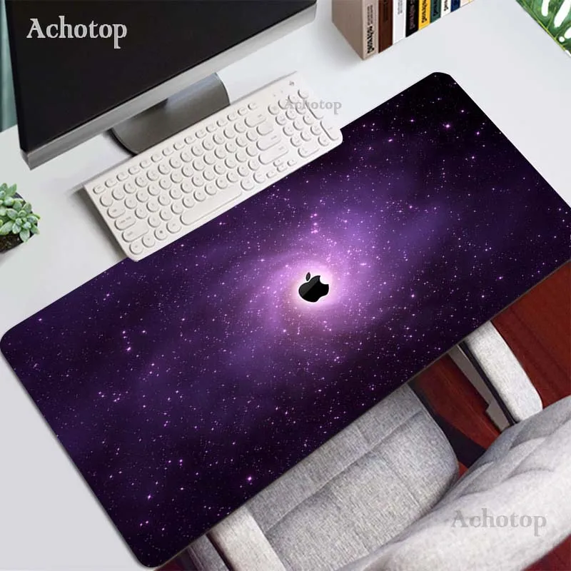 

Apple Logo Mouse Pad Anime Keyboard for computer Pad XXL Large Gaming Accessories Almohadilla Para Raton Non-slip Lock mouse pad