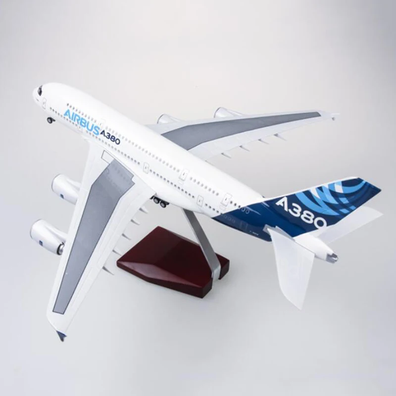 1/160 масштаб 50 5 см самолет Airbus 380 A380 прототип модель самолета W светильник и колесо