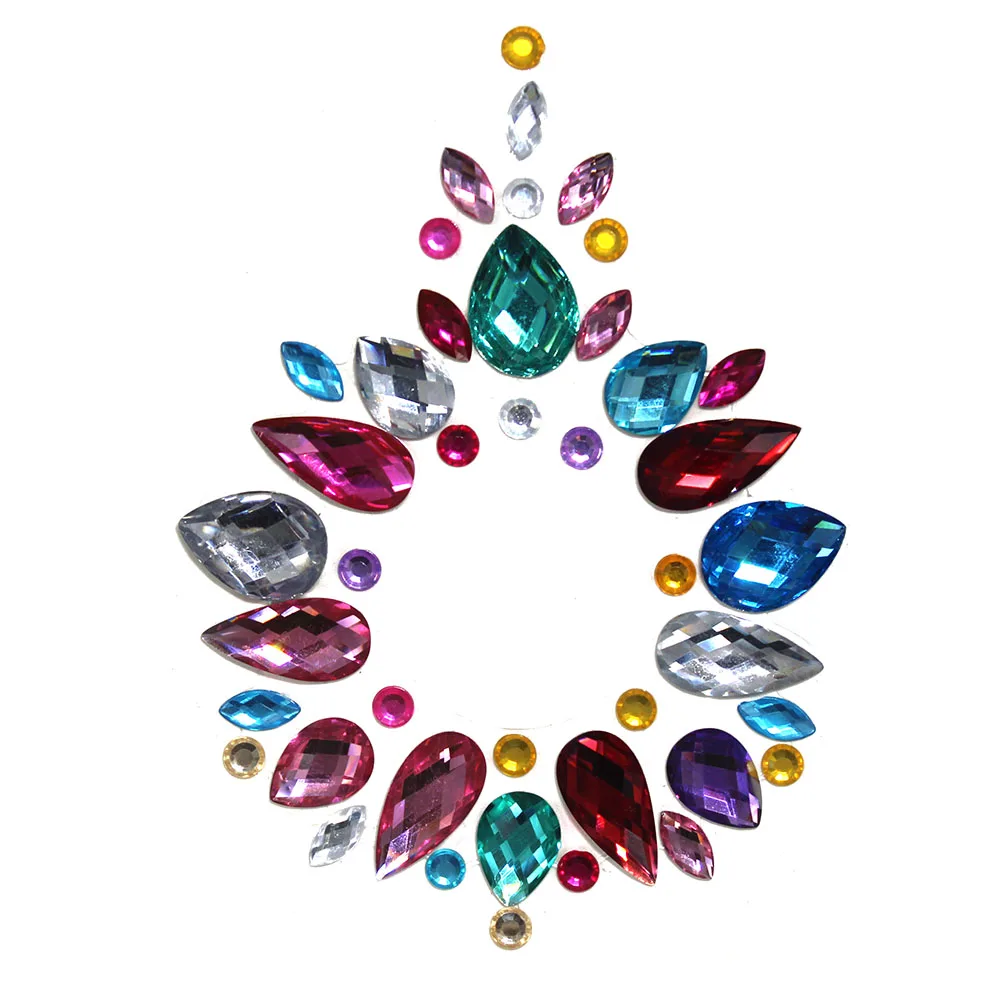 3D-Наклейки для пупка с кристаллами наклейки танца живота блестящие стразы