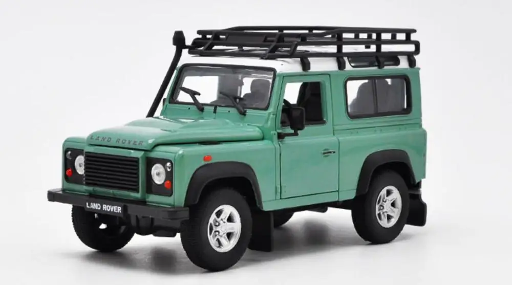 Welly 1/124 1:24 Land Rover Defender внедорожник автомобиль литья под давлением дисплей Модель игрушки на день рождения для детей мальчиков и девочек - Цвет: Nostalgic Defender G