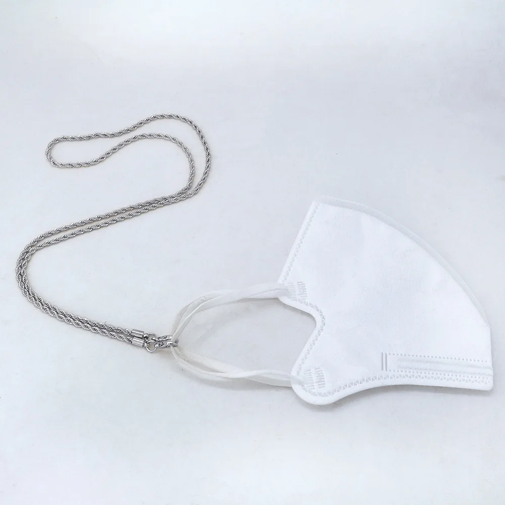 2020 цвета розового золота Панк металлический держатель для очков с цепочкой