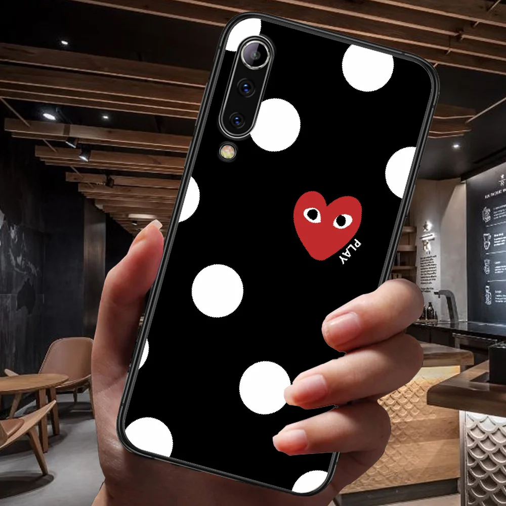 

Fashion Trend Brand Phone Case For Xiaomi Mi Note 10 A3 9 MAX 3 A2 8 9 Lite Pro Ultra black Coque Soft Cell Luxury Hoesjes