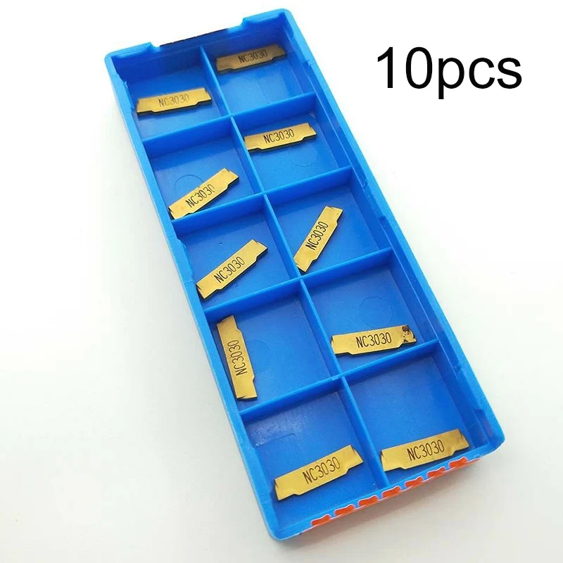 

10pcs/set Carbide Insert MGMN150-G NC3020 For Slotting Cutting Grooving Turning
