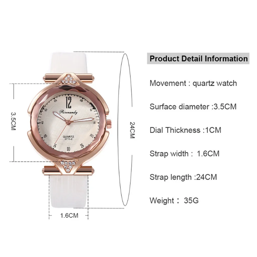 

New solid color hot sale quartz watch fashion casual ladies watch female student leather strap quartz watch 50%