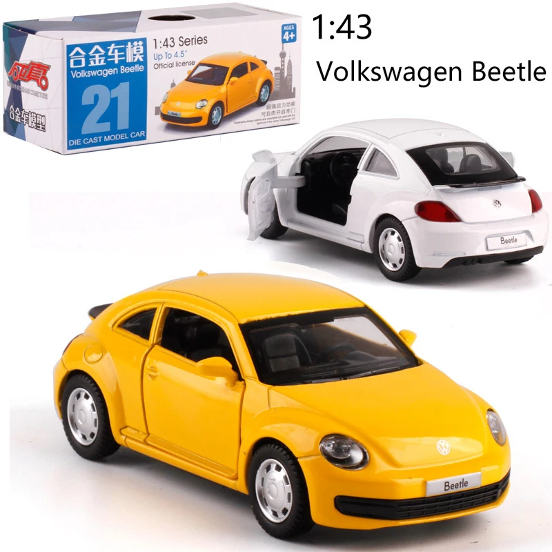 1:38 модель автомобиля из сплава VW Beetle литая металлическая автомобиля|Наземный
