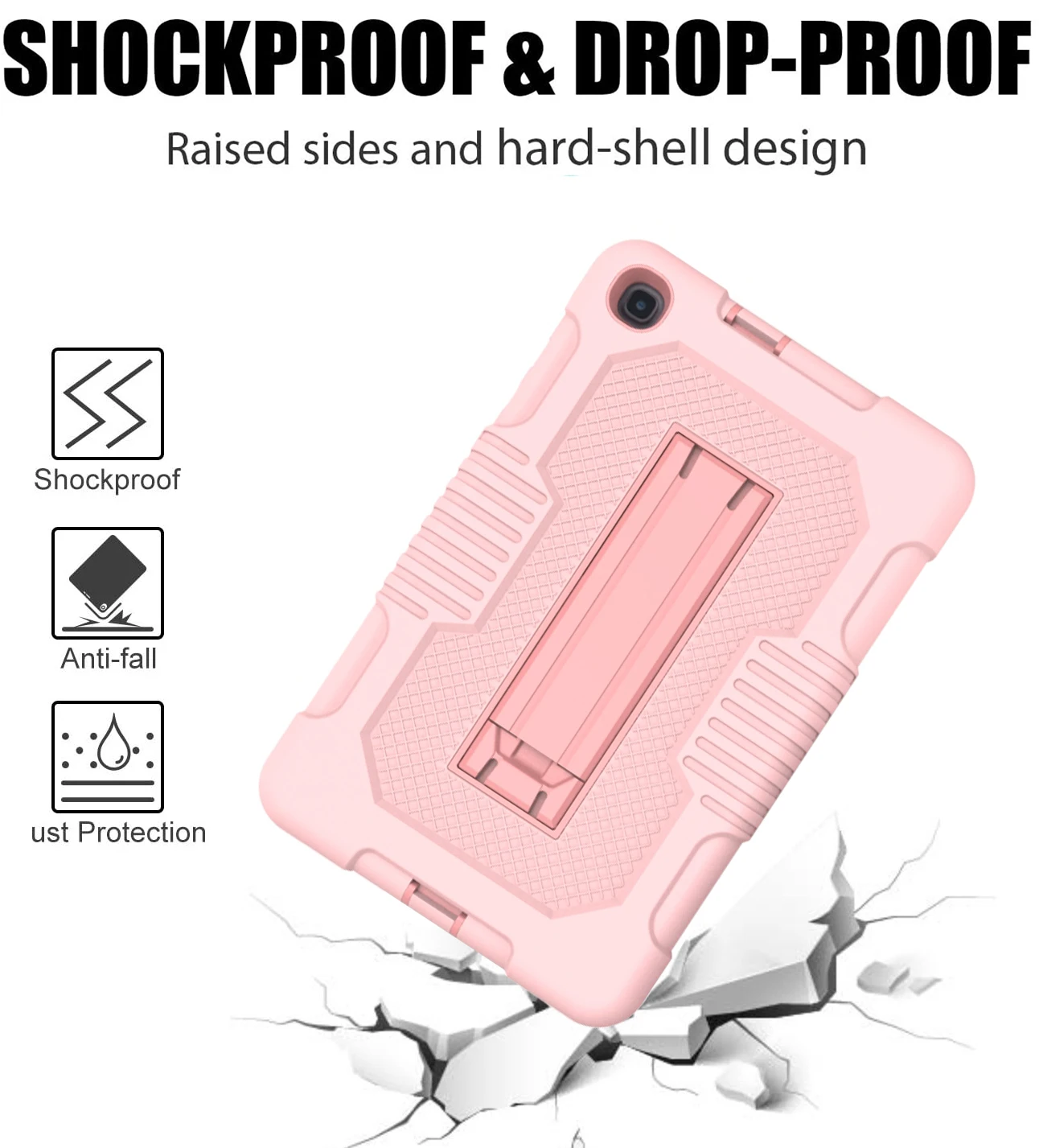 

2020 Tablet Case for Samsung Galaxy Tab A 8.4 Inch 2020 Armor Case Tablet Silicon Protective Shell Silica for SM-T307 T307 T307U
