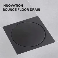 black drains pop up foot floor drain bathroom shower waste grates strainer toilet balcony water antiodor bathroom drains