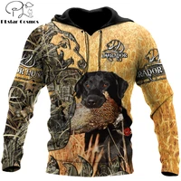 pheasant hunting camo 3d all over printed hoodie men sweatshirt unisex streetwear zip pullover casual jacket tracksuits kj0237