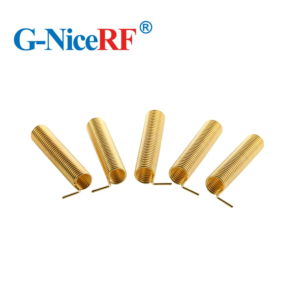 20pcs/pack Anti-vibration SW315-TH23 315MHz Gold Plated Spring Antenna