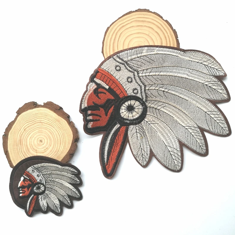 GUGUTREE вышивка большой индийский патч животных Детская Аппликация в мультяшном