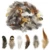 Натуральные перья фазана павлина для рукоделия, Аксессуары для украшений, декоративные перья 5-15 см, 24 шт., несколько стилей, оптовая продажа - изображение