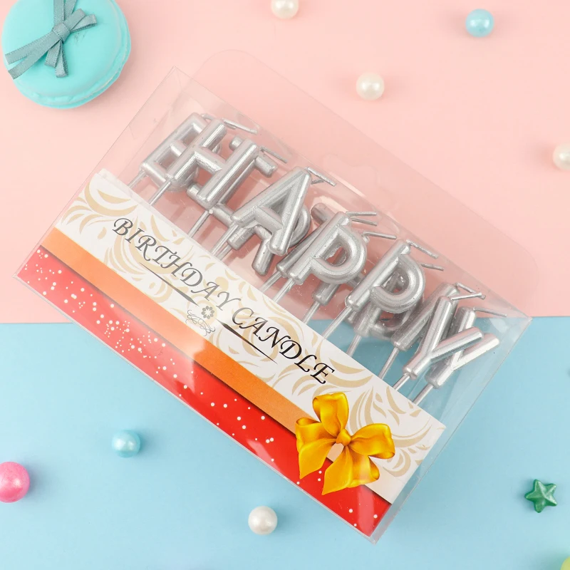 Cakelove 1 набор золотые письма с поздравлениями с днем рождения Классический Романтический торт свечи торт топперы для праздничное украшение для дня рождения