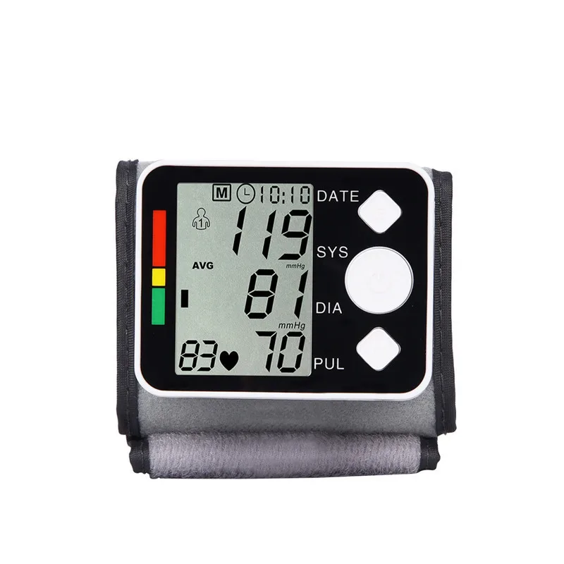 Тонометр высокой четкости Digitale Manchet Lcd-scherm Pols Bloeddrukmeter кровяное давление apparaat Hart Hartslag Meter Tensiometer