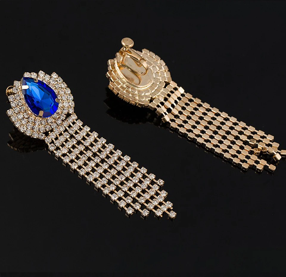 YFJEWE простые Стразы, Красочные Висячие серьги для женщин, Bijoux, новинка, Золотое ювелирное изделие, милый подарок E075