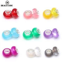 2 pcslot 13 style european crystal glass glass charm beads fit diy brand bracelets bangle for maam jewelry gift making