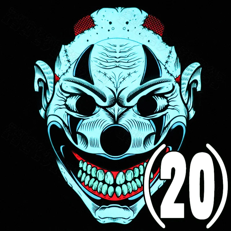 Недавно голос Управление светящаяся маска светодиодный Хэллоуин Бар КТВ