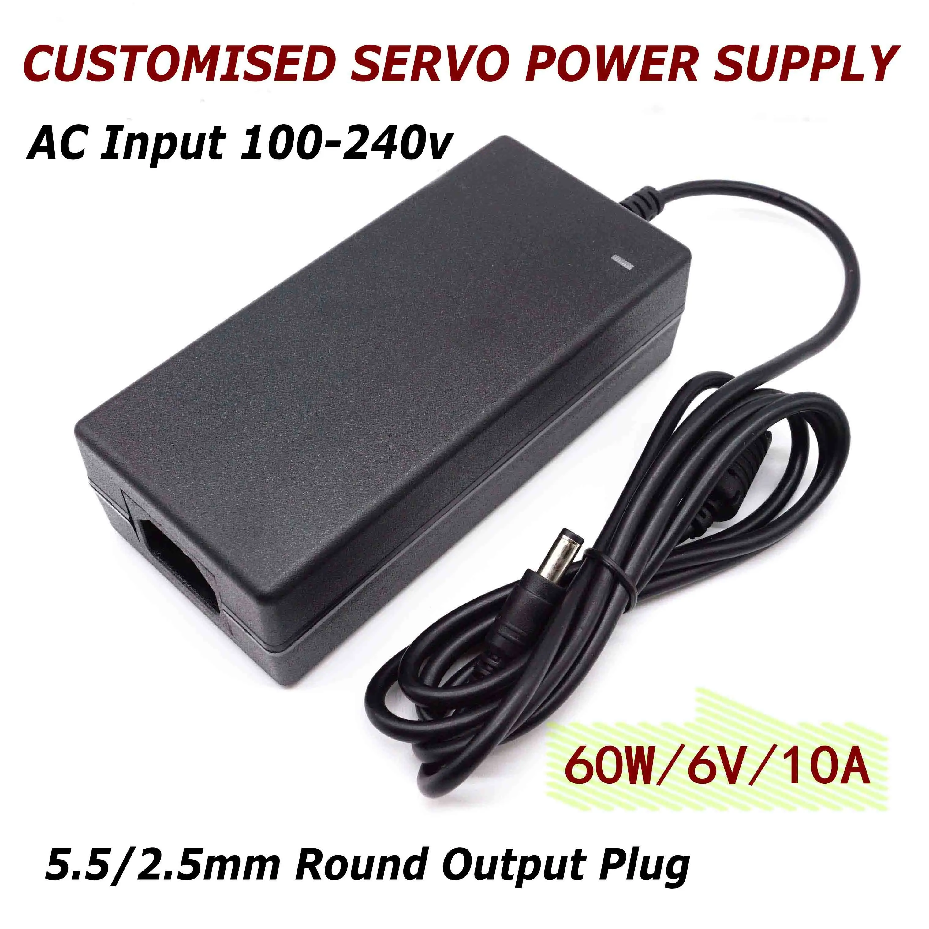 AC100-240V to DC 6v 10a 60w 5 5/2 5mm сервопривод адаптер Роботизированный робот Arm