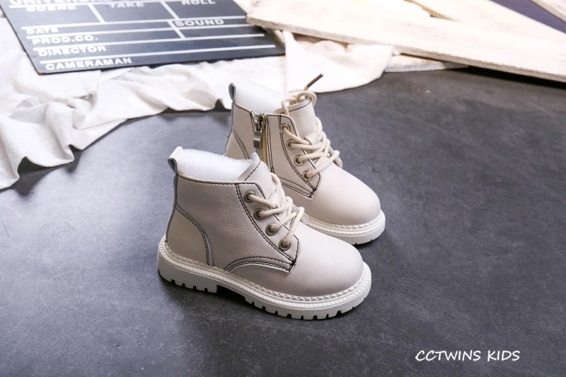 CCTWINS/детская обувь; коллекция года; сезон осень; модные повседневные Ботинки martin для девочек; дышащая Белая обувь для мальчиков; Детские модельные ботинки; MB011