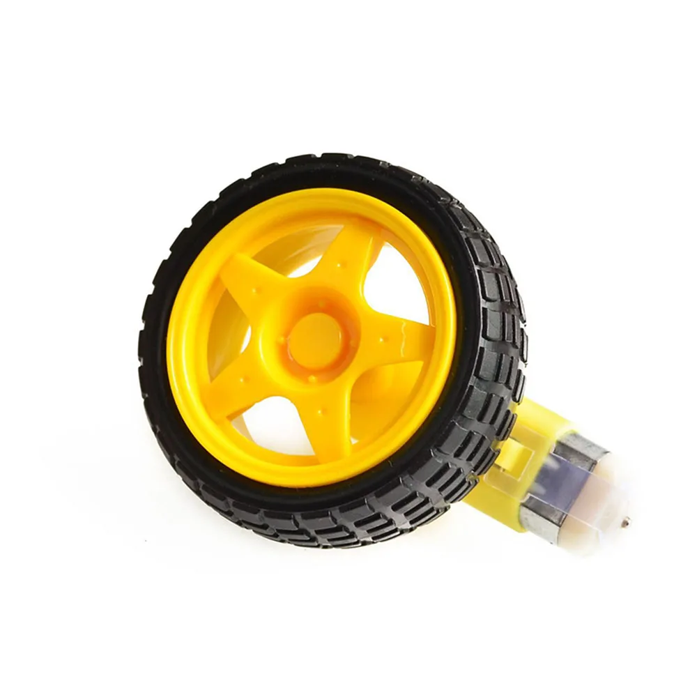 Электрический двигатель постоянного тока с пластиковым колесиком для