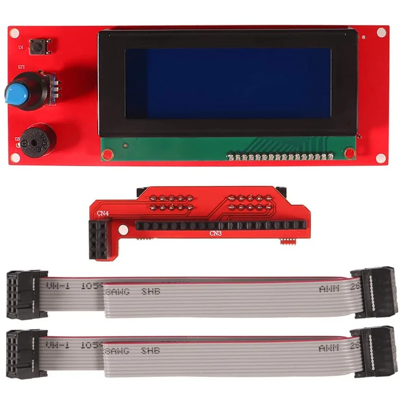 

New 2004 LCD Graphic Smart Display Controller Board with Adapter Cable for 3D Printer RAMPS 1.4 RepRap Arduino Mega Shield