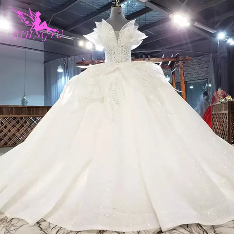 

AIJINGYU Dresses Folk Lace Bridal Gowns USA Vintage Bridals Discount Designer Guangzhou Gown Simple Wedding Dress