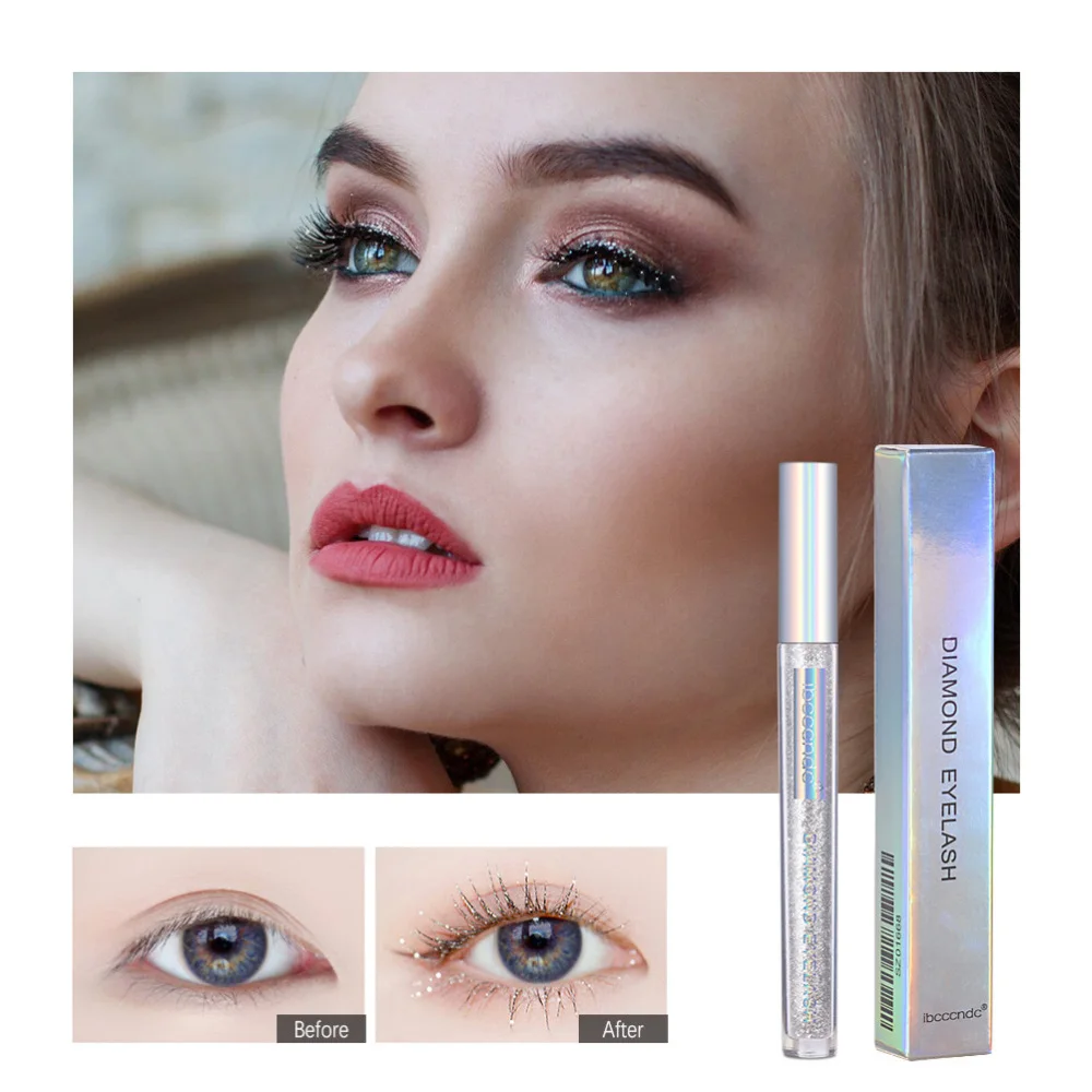

1Pc Diamond Mascara Sparkling Diamond Mascara Eyelash Mascara Glitter Lash Coat