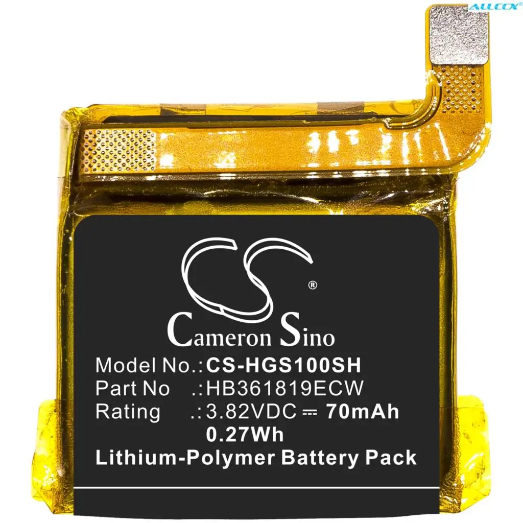 

Cameron Sino 70mAh Smartwatch Battery HB361819ECW for Huawei Glory S1, MES-B19