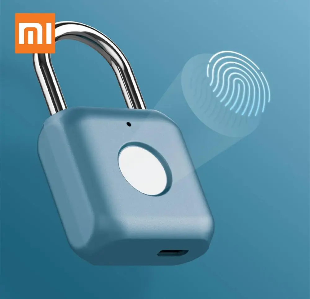 

Xiaomi Kitty Smart Touch Fingerprint Door Lock USB Charging Keyless Anti Theft Padlock Mijia Travel Case Drawer Safety Lock