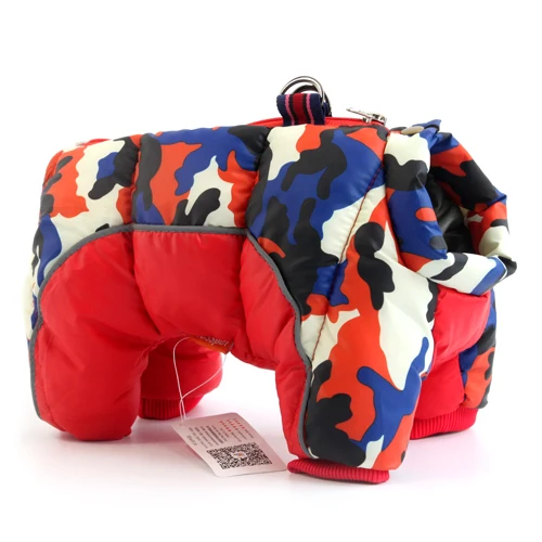 Red Dog Clothes Зимняя одежда для собак, супер теплая куртка, толстое хлопковое пальто, водонепроницаемая одежда для маленьких собак, одежда для французских бульдогов, щенков - Цвет: Red Dog Clothes