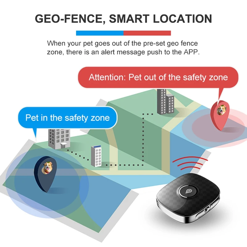 

4G Dog GPS Tracker Waterproof Pet Cat Anti-Lost Location Tracking Mini Smart Collar GPS Device with Electric Fence